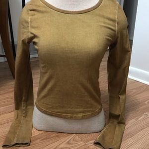 BKE core crop long sleeve top